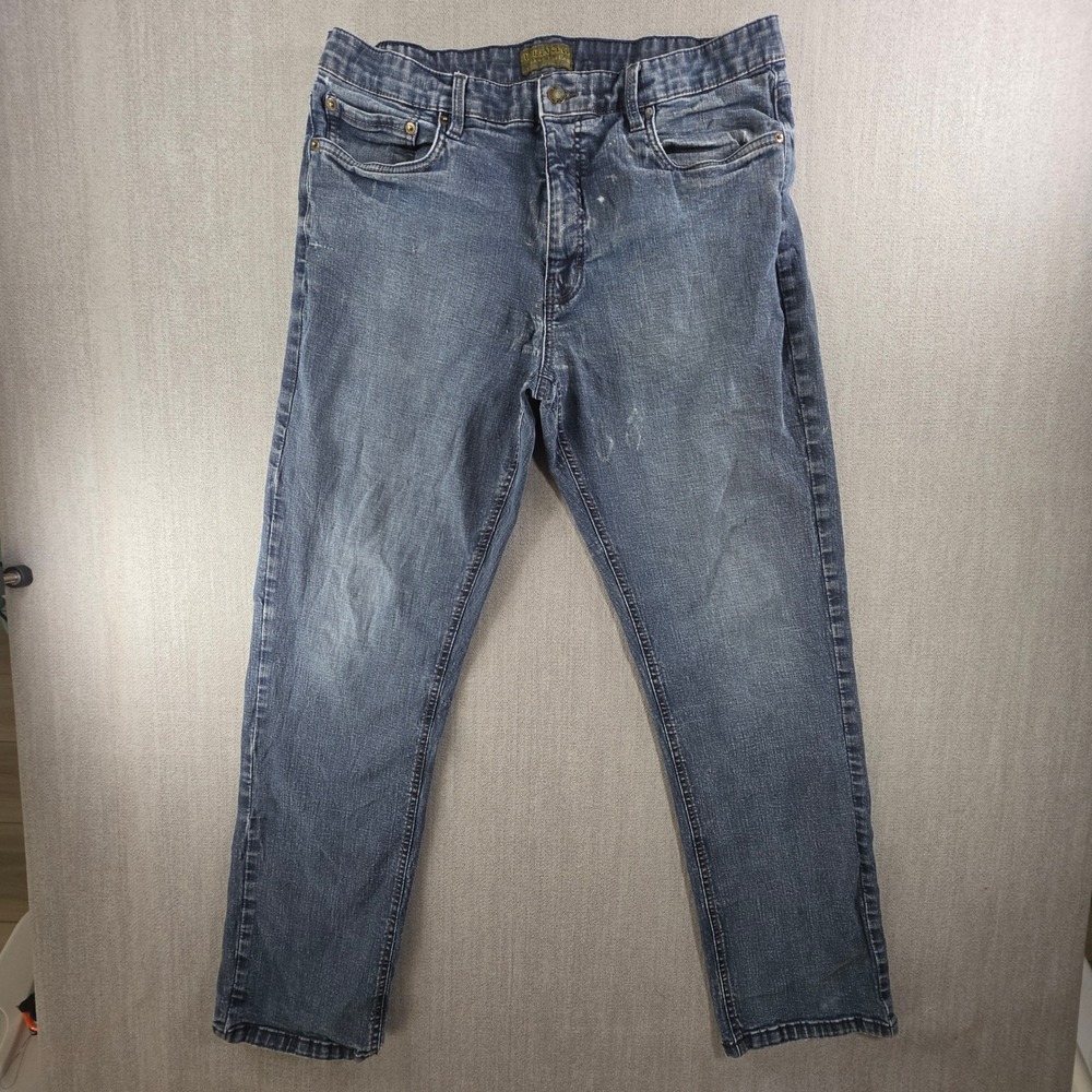 Urban Star‎ Jeans Men 38x32 Blue Relaxed Fit Straight Leg Stretch Denim